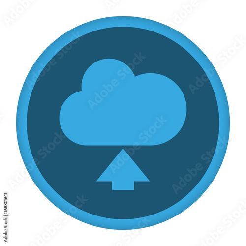 App Icon blau auf Wolke hochladen