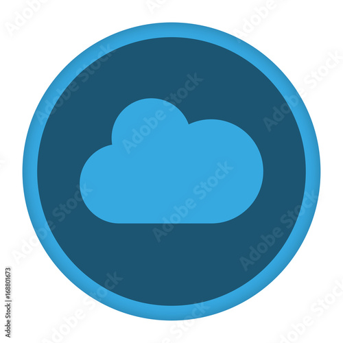 App Icon blau Wolke