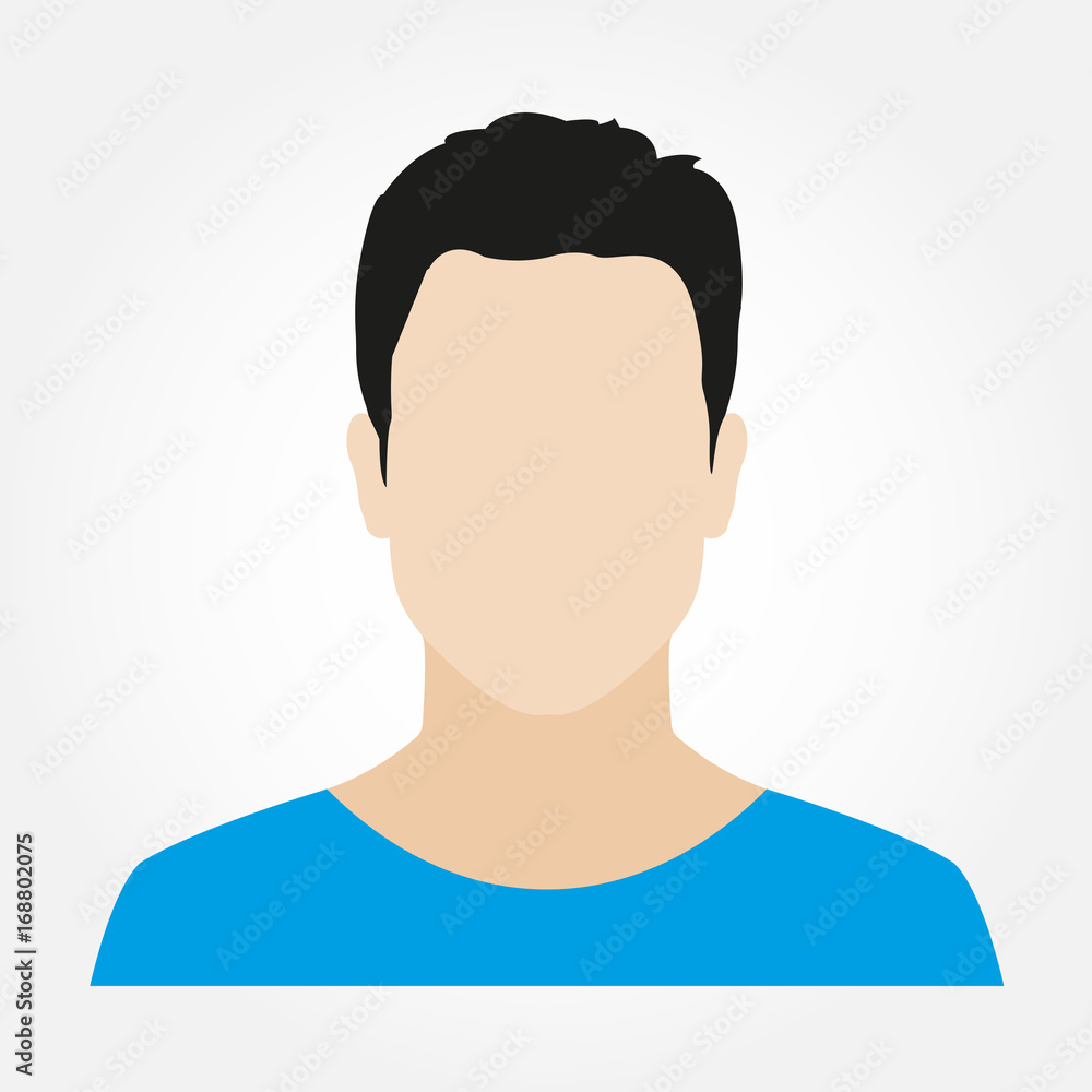Default Avatar Profile Flat Icon Social Media User Vector Portrait of  Unknown A Human Image Stock Vector  Adobe Stock