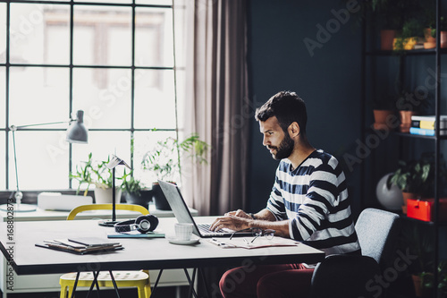 Freelance Businessman Working photo