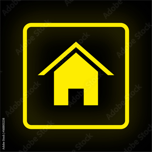 Neon Button App - Haus