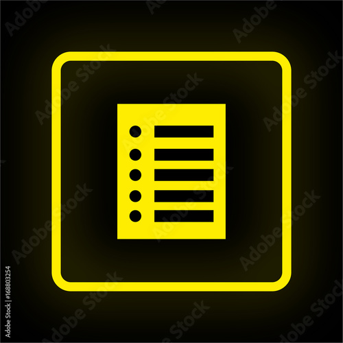 Neon Button App - Liste