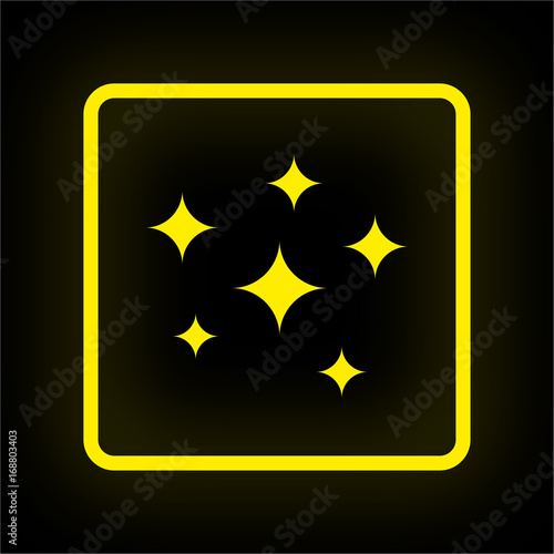 Neon Button App - Glitzer