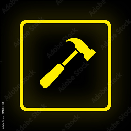Neon Button App - Hammer