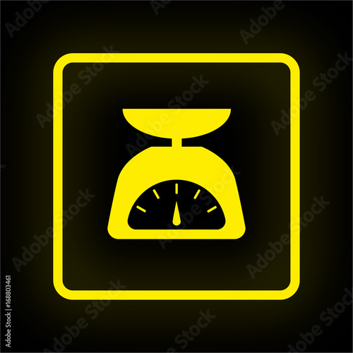 Neon Button App - Küchenwaage