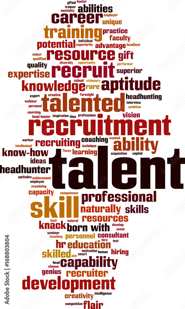 Obraz premium Talent word cloud