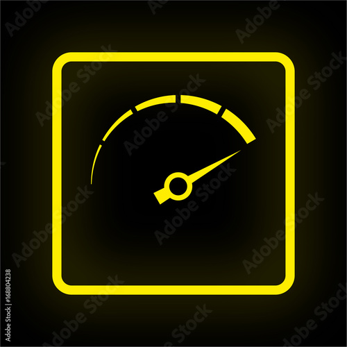 Neon Button App - Tachometer