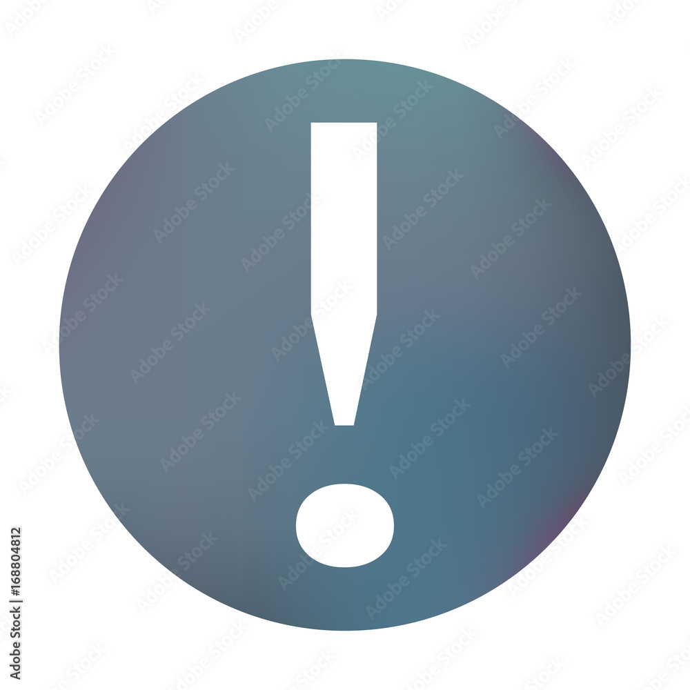 Farbiger Button - Ausrufezeichen Farbiger Button - Ausrufezeichen
