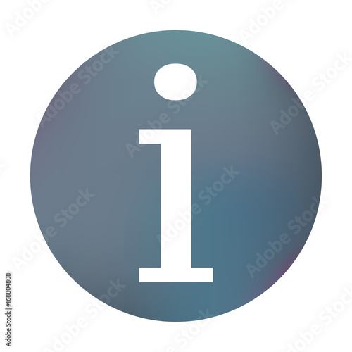 Farbiger Button - I-Symbol