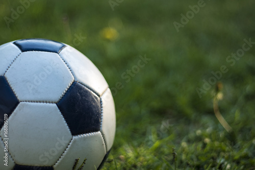 Soccer ball on grass © elvis901