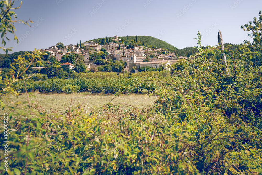One of the typical authentic French mountain villages in the countryside