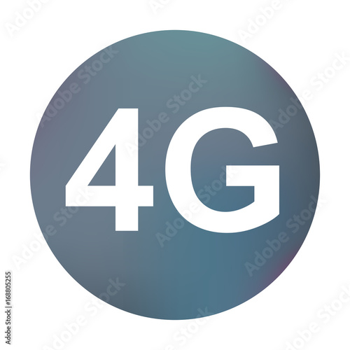 Farbiger Button - 4G-Symbol