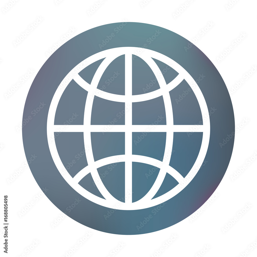 Farbiger Button - Internet-Symbol Farbiger Button - Internet-Symbol