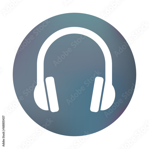 Farbiger Button - Lärmschutz-Symbol