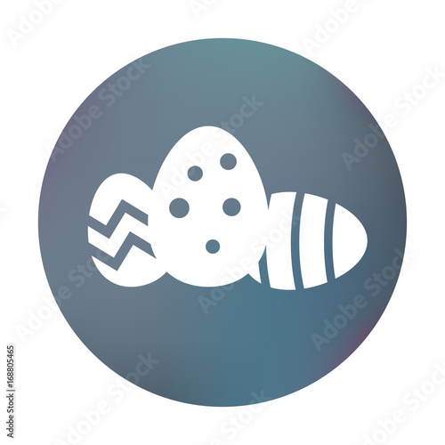 Farbiger Button - Ostereier