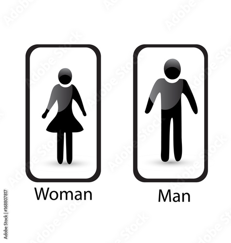 Restroom sign Man & Woman icon