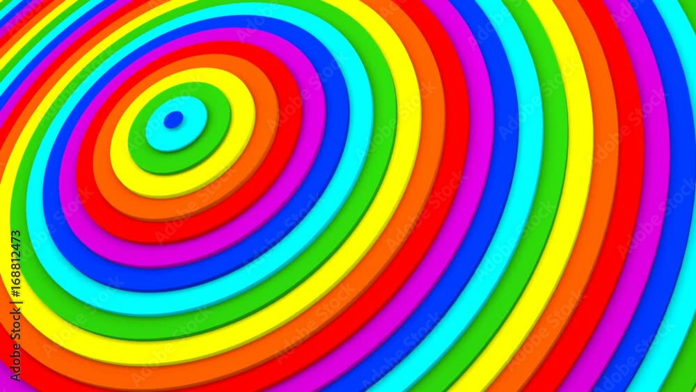Rainbow gradient concentric rings. Seamless loop smooth 3D animation. Abstract background 4k UHD (3840x2160)
Rainbow gradient concentric rings. Seamless loop smooth 3D animation. Abstract background 4k UHD (3840x2160)