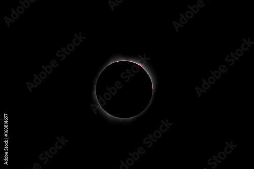 Total Solar Eclipse With Promenence 