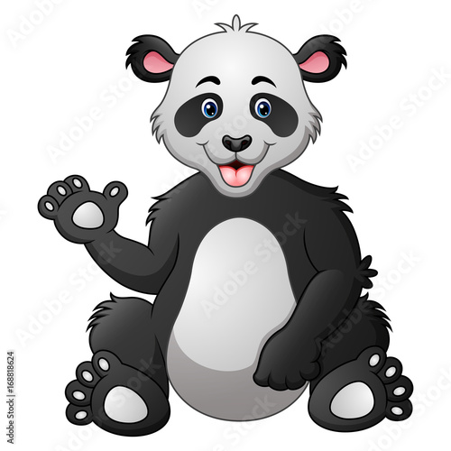 Fototapeta Naklejka Na Ścianę i Meble -  Cute panda cartoon