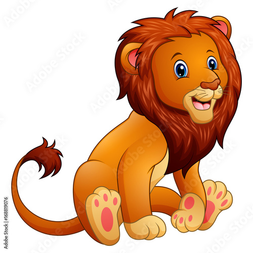 Cute lion cartoon