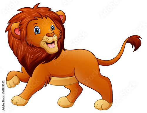 Cute lion cartoon