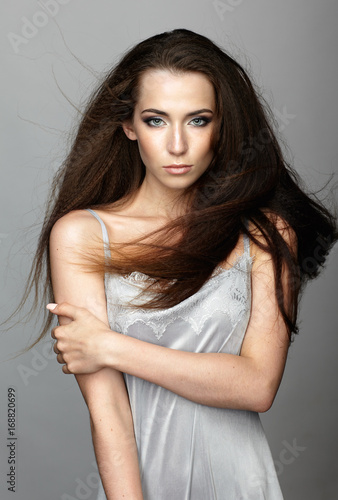 Billede på lærred Beauty portrait of young woman