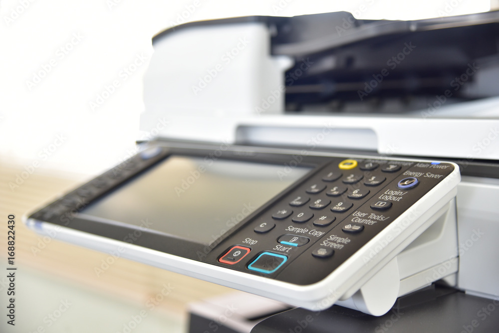 close up on copier in the office for business people workplace close up on copier in the office for business people workplace