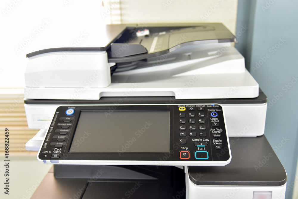 close up on copier in the office for business people workplace close up on copier in the office for business people workplace