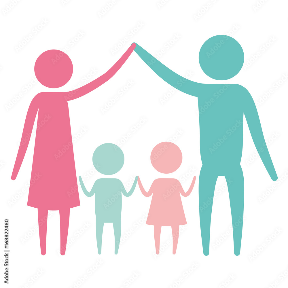 Color Silhouette Set Pictogram Parents Holding Hands Up And Children In The Middle Of Them Vector Illustration Stock Vector Adobe Stock Color Silhouette Set Pictogram Parents Holding Hands Up And Children In The Middle Of Them Vector Illustration Stock Vector Adobe Stock