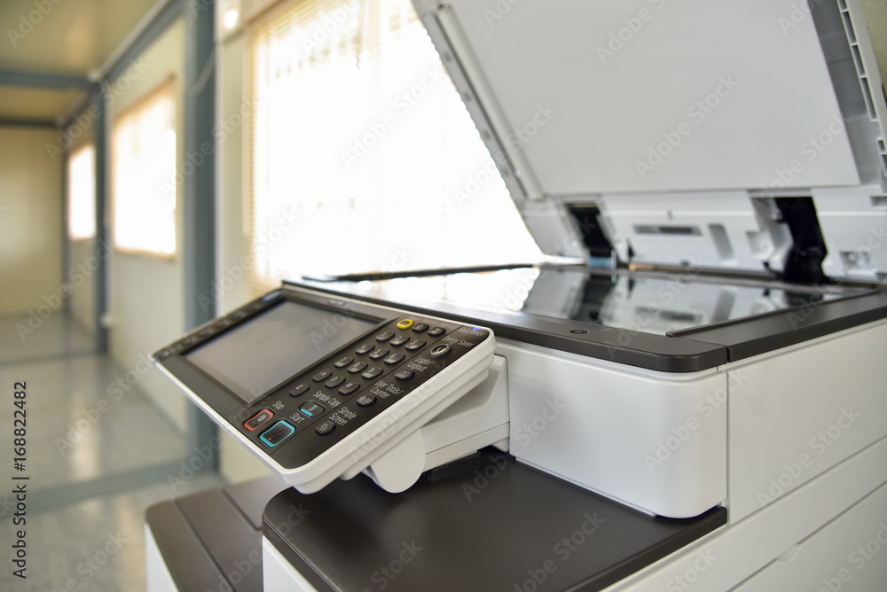 close up on copier in the office for business people workplace close up on copier in the office for business people workplace