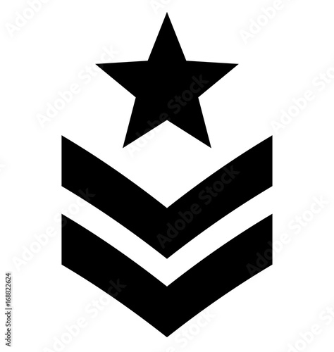 military icon on white background