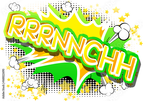 Rrrnnchh - Vector illustrated comic book style expression.