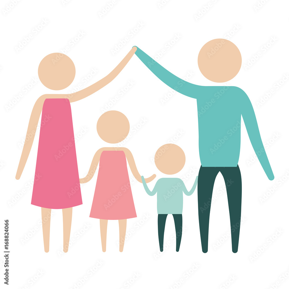 Color Silhouette Pictogram Parents Holding Hands Up And Children In The Middle Of Them Vector Illustration Stock Vector Adobe Stock Color Silhouette Pictogram Parents Holding Hands Up And Children In The Middle Of Them Vector Illustration Stock Vector Adobe Stock