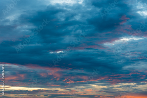cloudy sky at sunset © kwanchaift