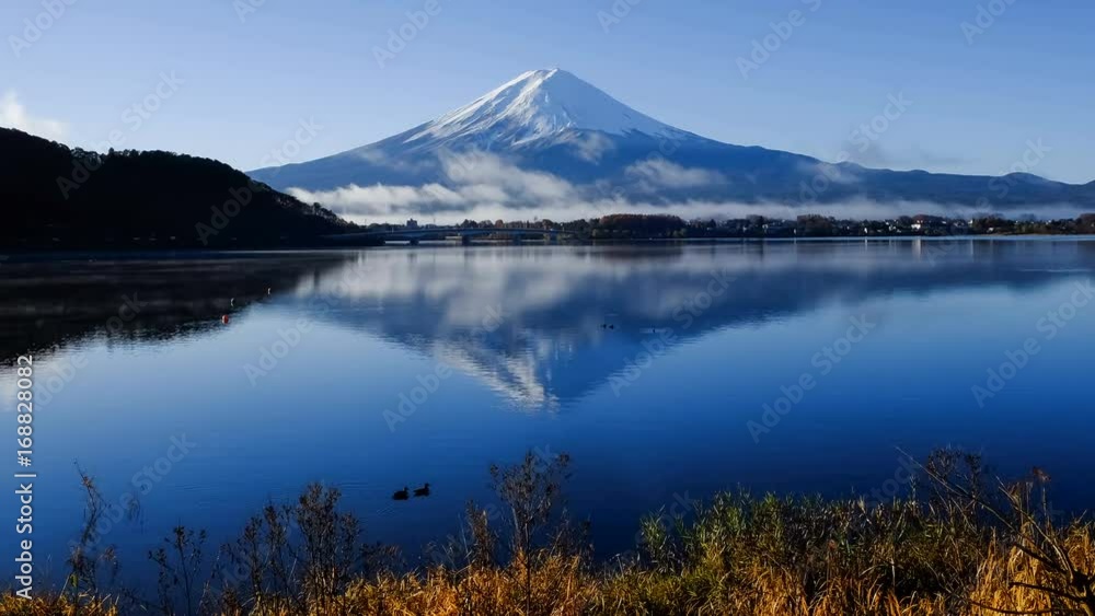 Time Lapse of Mount Fuji at Lake kawaguchi Time Lapse of Mount Fuji at Lake kawaguchi