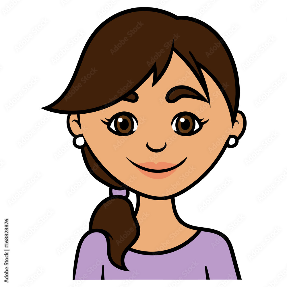 Cartoon Portrait of a Woman