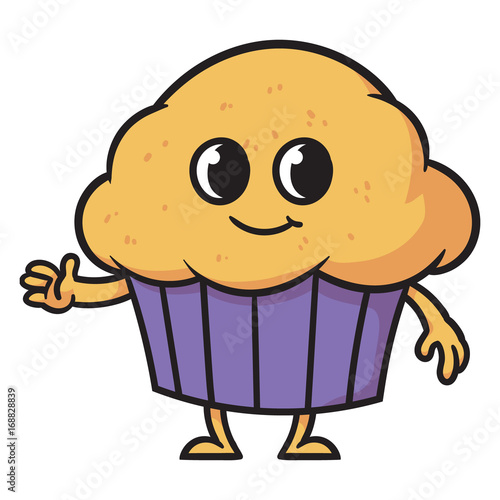 Cartoon Muffin Character