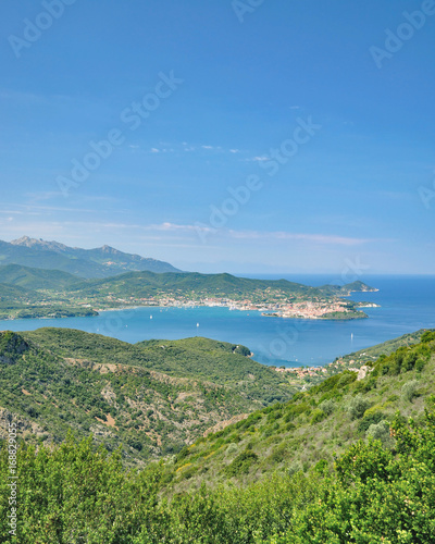 Blick auf Portoferraio auf der Insel Elba,Toskana,Mittelmeer,Italien