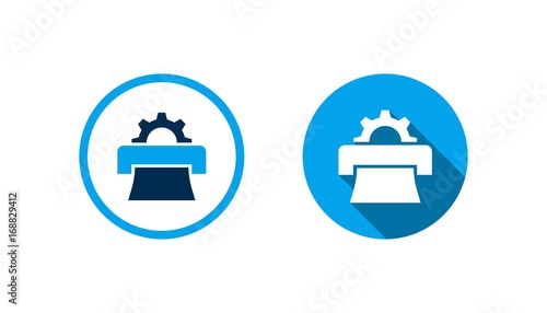 Flat Design Printer Maintenance