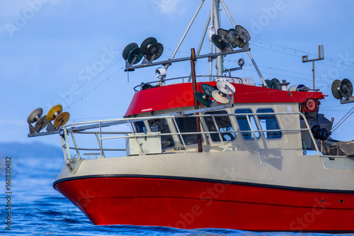 Wheel house of mackerel hook line fishing vessel