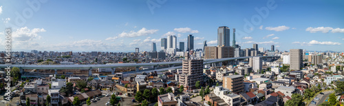名古屋の街のパノラマ写真