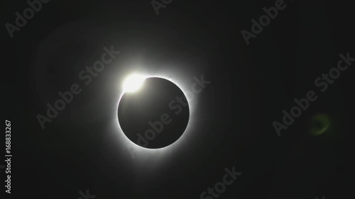 The 'Diamond Ring' effect at the end of totality during a complete solar eclipse in August 2017 as seen from the state of Oregon. 