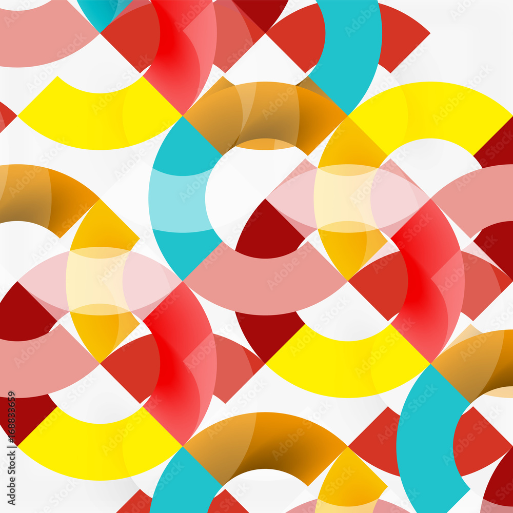 Colorful rings on grey background, modern geometric pattern design Colorful rings on grey background, modern geometric pattern design
