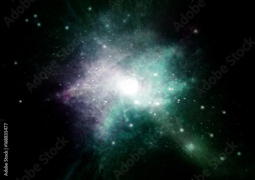 galaxy in a free space