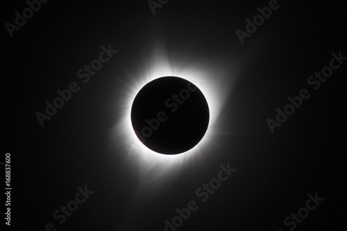 Totality during the solar eclipse in Grand Teton National Park, WY.