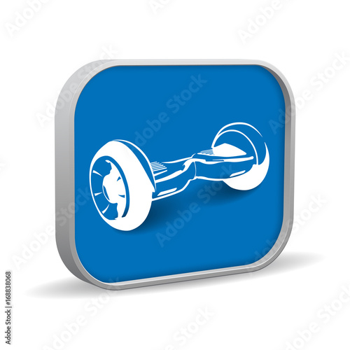 Gyroscooter sign for shop, rent or parking. Vector illustration.