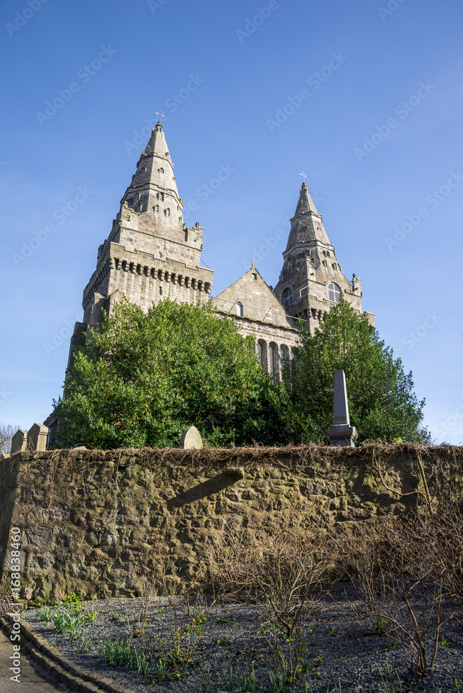 Obraz premium St Machar's Cathedral near Seaton park in Old Aberdeen part of the city