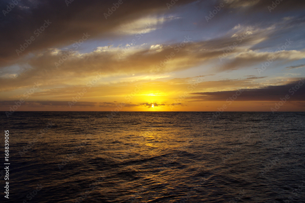 Sonnenuntergang auf dem Atlantik