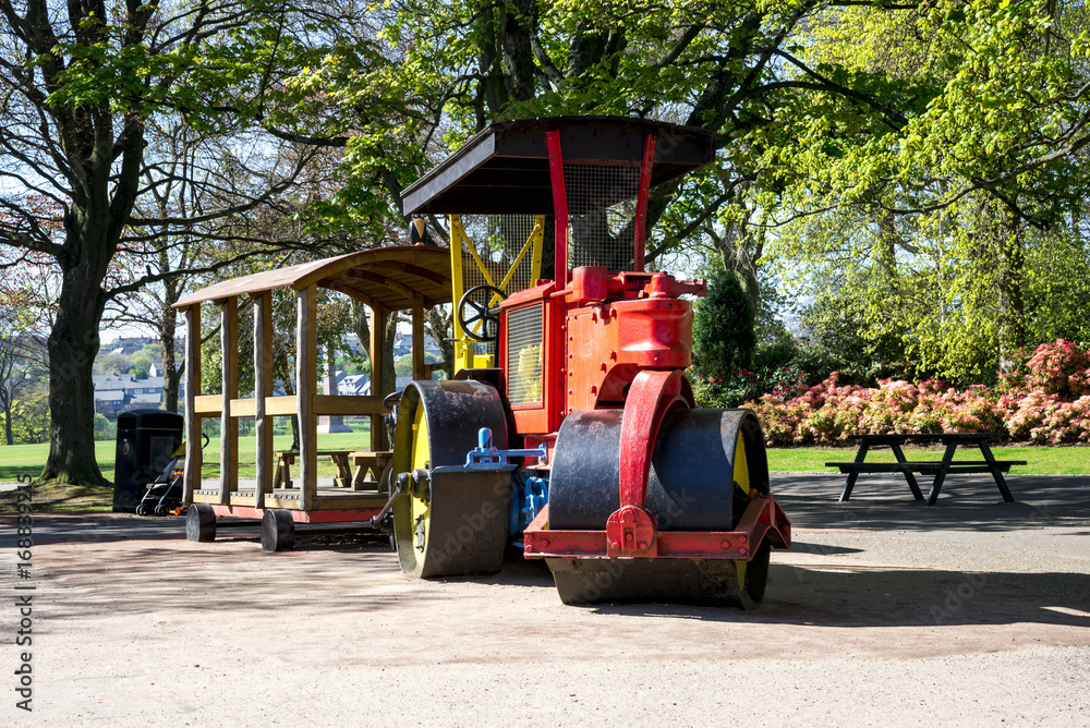 Paver at kids playground in Duthie park, Aberdeen Paver at kids playground in Duthie park, Aberdeen