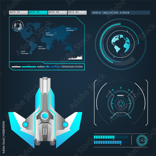 spaceships aircraft with future sight action mode interface